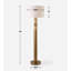 Lampe sur pied en travertin Parez