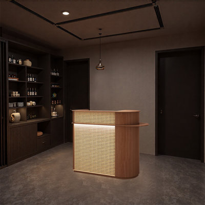 Fashionable Versatile Bar Counter Applicable for Bistro Spaces Bars Entertainment Venues