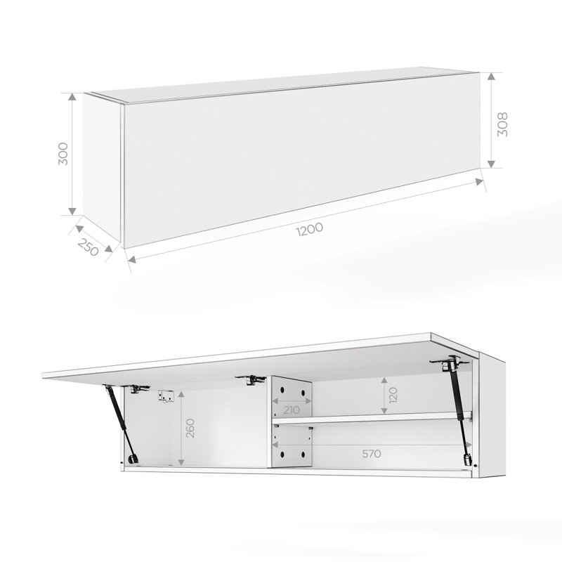 Blake-Lee Bathroom Cabinet, Matte White