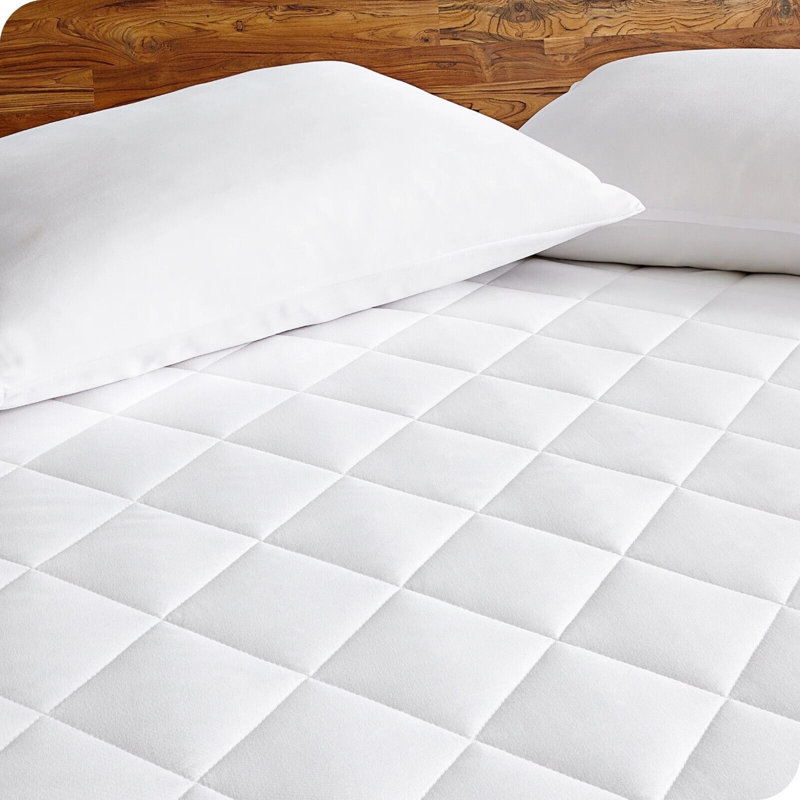 Hypoallergenic Fitted Quilted Mattress Protector, Kingsize (5')