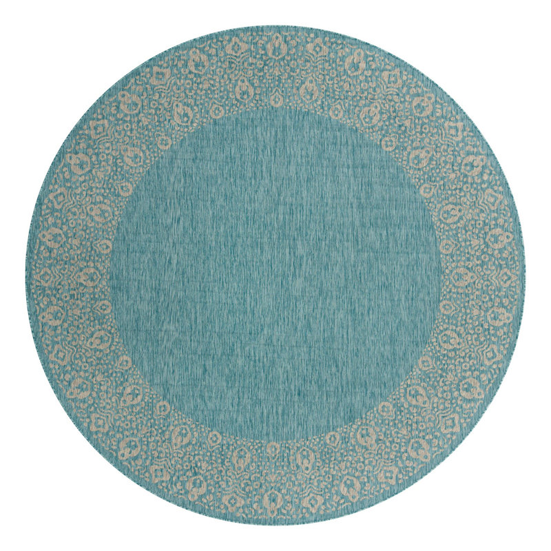 Tapis oriental clair Kason, Rond 10 pi 8 po