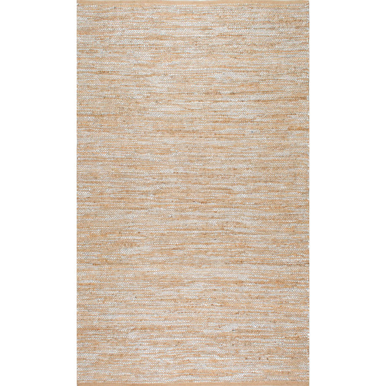 Tapis argenté tissé à la main Palmeri
