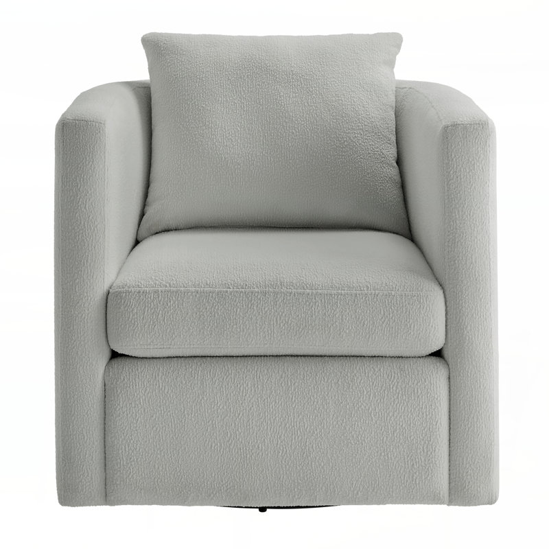 Fauteuil demi-tonneau Sutton, Gris clair