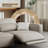 Gray Genuine Leather Modular Sofa cushion couch