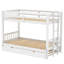 Lit superposé simple en bois avec lit gigogne simple Hylan-328134701