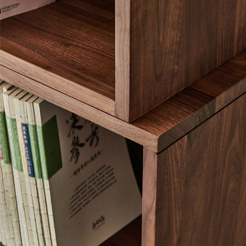 Bibliothèque en bois massif de haute qualité