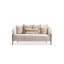Lisbon Bouclé Loveseat - Oyster/Matte Bronze