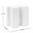 White 3 Modular Side Tables With Interlocking Design, 200lb Capacity For Indoor And Outdoor Display Areas Functionality