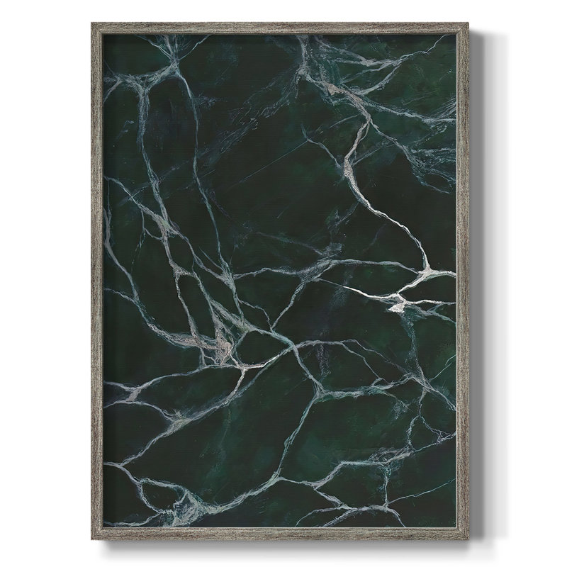 Jade Marble I, reproduction encadrée - bois massif, H 11 po x l 9 po