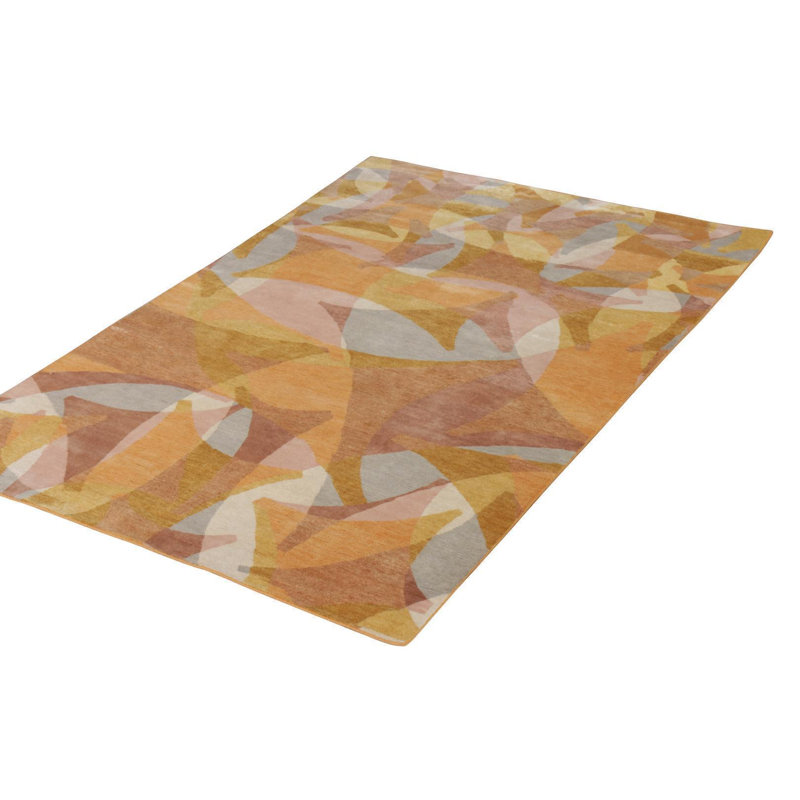 Hand Knotted Wool Geometric Area Rug, Rectangle 10' x 14'