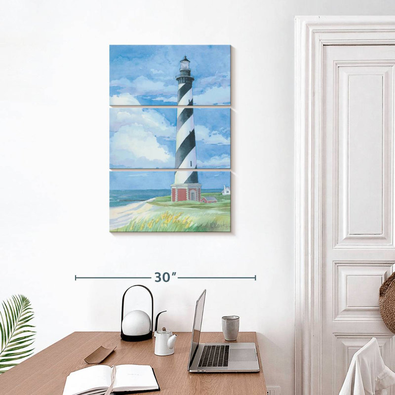 Phare de Cape Hatteras II, H 32 po x l 20 po
