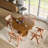 Round Extendable Wood Dining Table