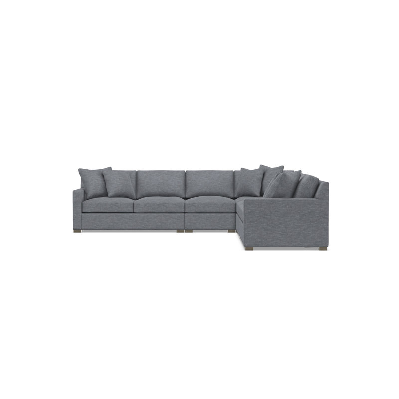 Kelsey Sectional, Dark Gray Polyester