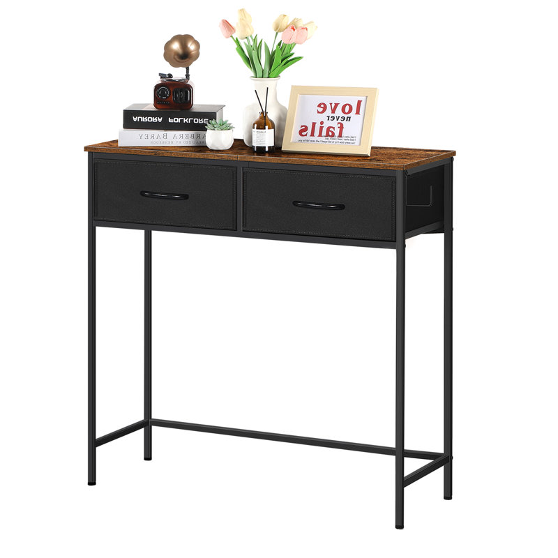 Aubane 31.5'' Console Table, Brown, Black