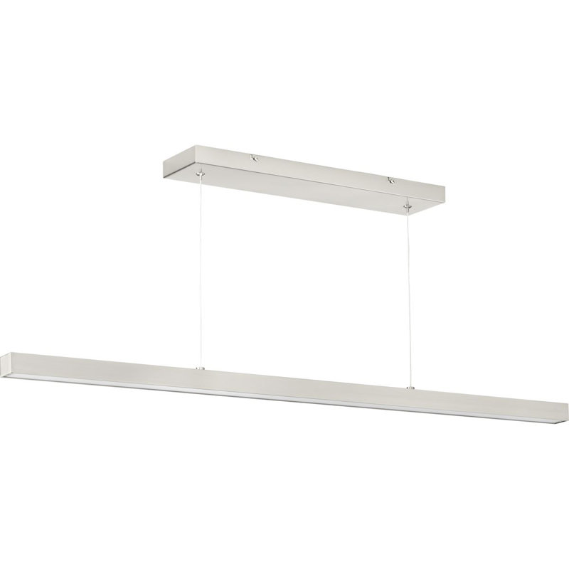 Luminaire suspendu linéaire simple 1 lumière Flint, Gris