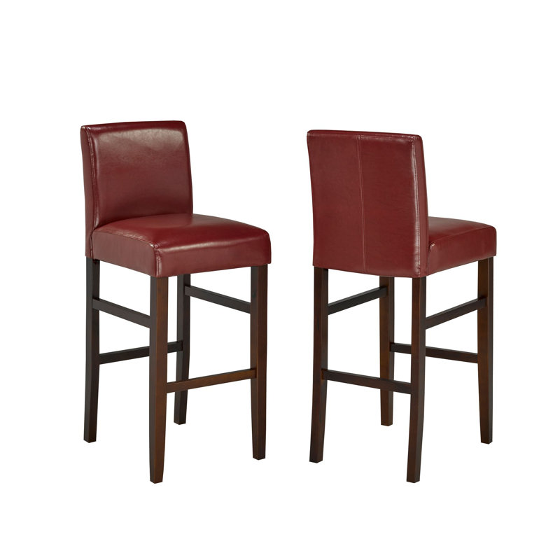 Tabouret Gerlof, Rouge, Tabouret de bar (siège d'une hauteur de 29 po)