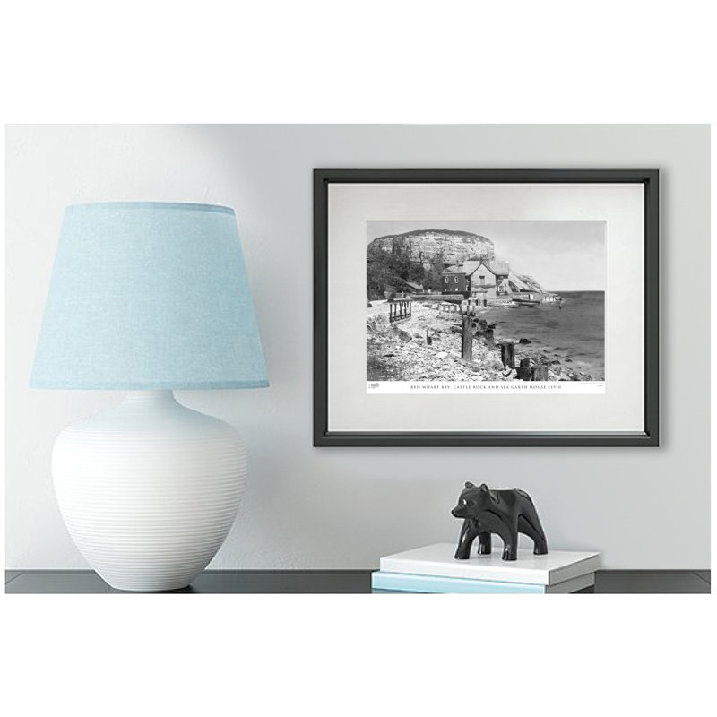 Red Wharf Bay, Castle Rock And Sea Garth House C1950 by Francis Frith - Single Picture Frame Print, 60cm H x 80cm W x 2.3cm D