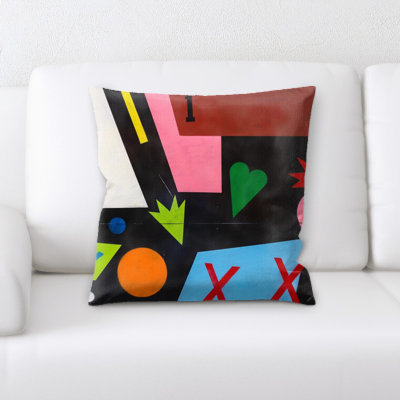 Sharp Colors Square Pillow Cover & Insert