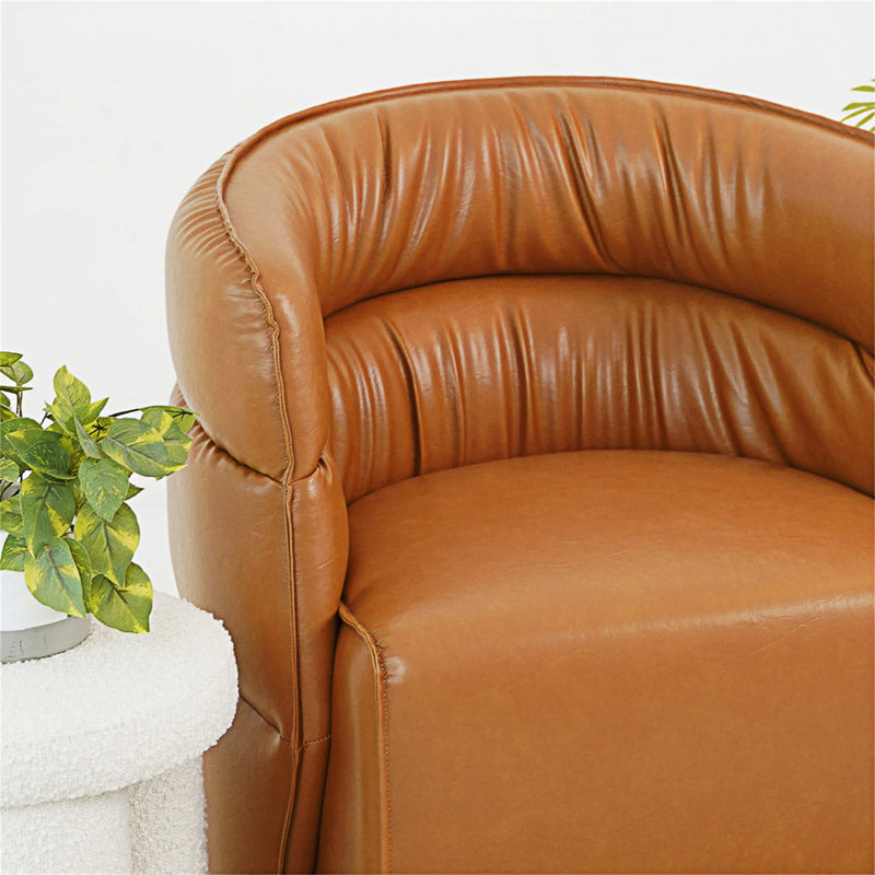 Chaise pivotante rembourrée