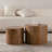 Set Of 2 Nesting Coffee Tables, Round Wooden Design, Modern Style For Small Spaces, Living Room, Bedroom, Or Accent Use