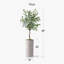 Arbre artificiel dans un pot de fleurs moderne, faux arbre en soie d'eucalyptus (décoration en pot et arbre)-86511960
