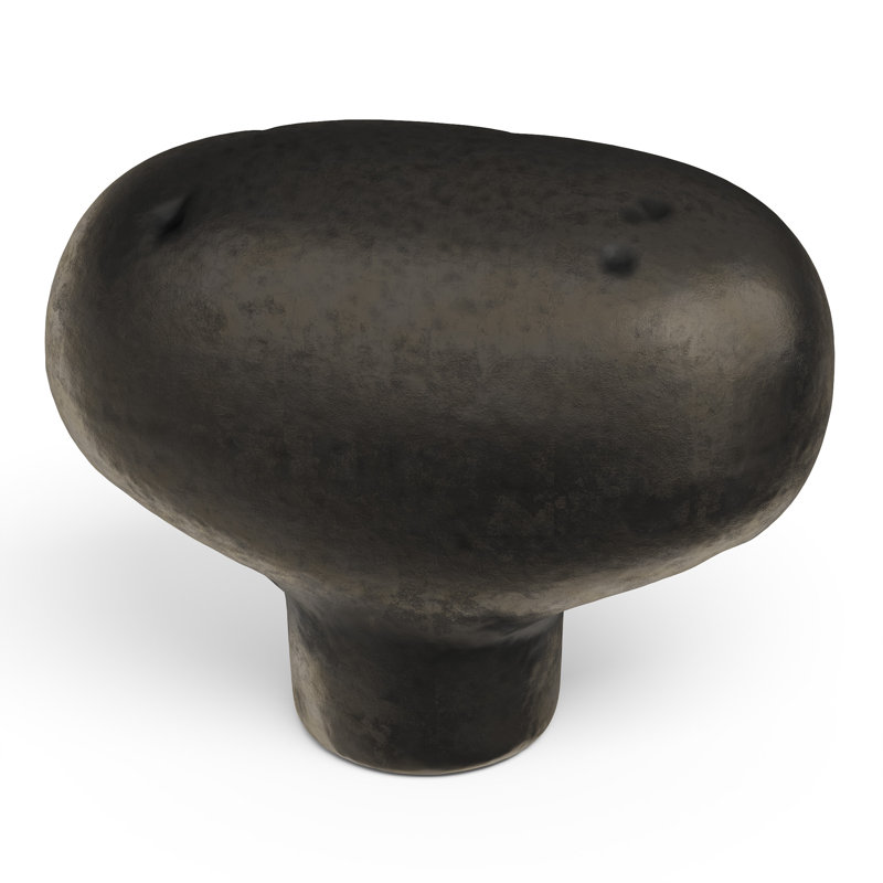 Carbonite 1 7/8" Length Oval Knob