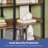Grijalva Bookshelf 6 Tier with 4 Hooks and fence, etagere bookcase with Open Shelves-227589716