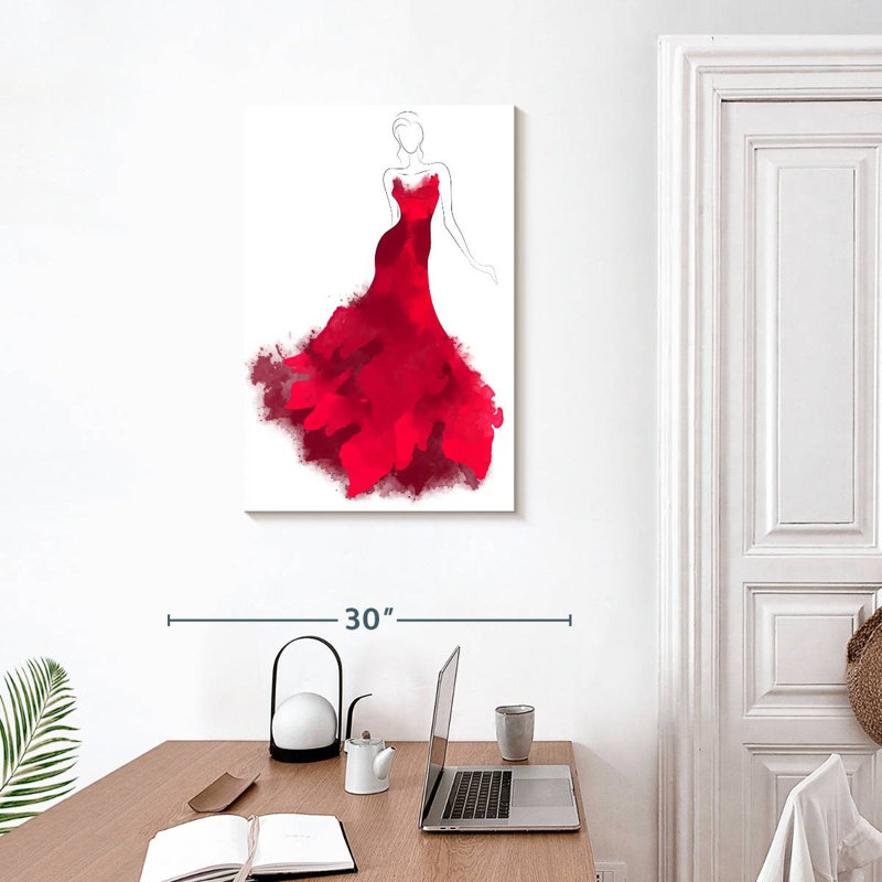 Robe rouge Sh Shurworth, H 30 po x l 20 po