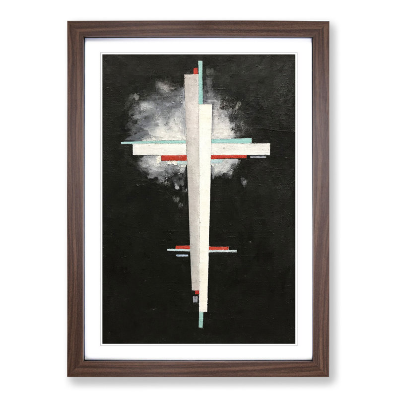 Suprematist Composition Vol.3 by Ilya Chashnik - Picture Frame Painting, 48cm H x 36cm W x 2cm D, Walnut Framed