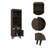 Dark Walnut 1-Drawer 2-Shelf Bar Cabinet