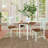 Berowalt Extendable Solid Wood Top Four Leg Base Dining Set-105006374