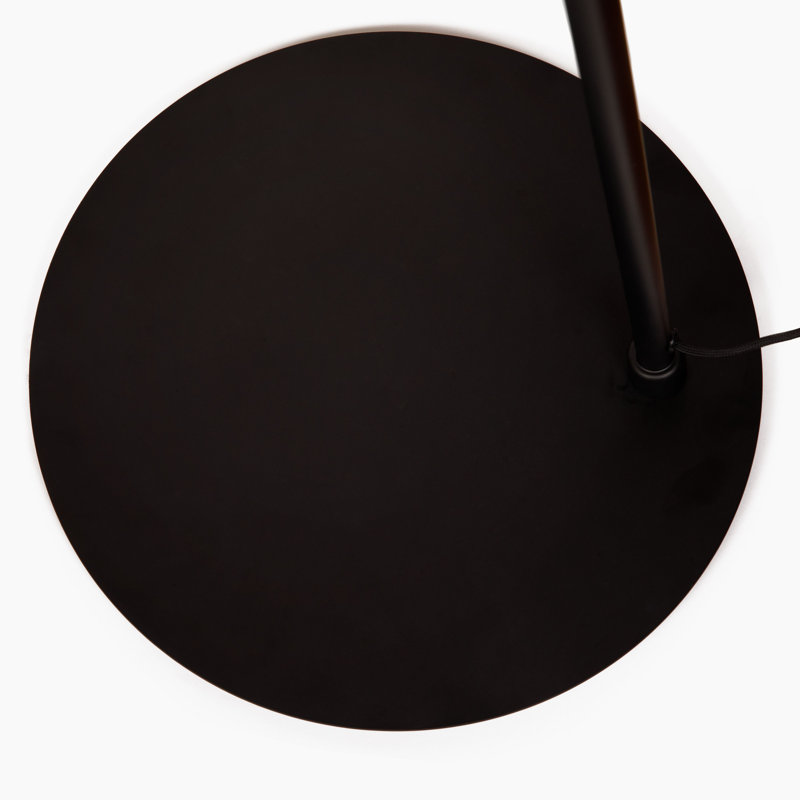 Devin 66 in. Modern LED Arched Standing Floor Lamp With Cone Shaped Metal Shade