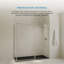 Receveur de douche rectangulaire extra-plat Lenora 183 cm x 91 cm avec bonde latérale dissimulée, noir uni-135101640
