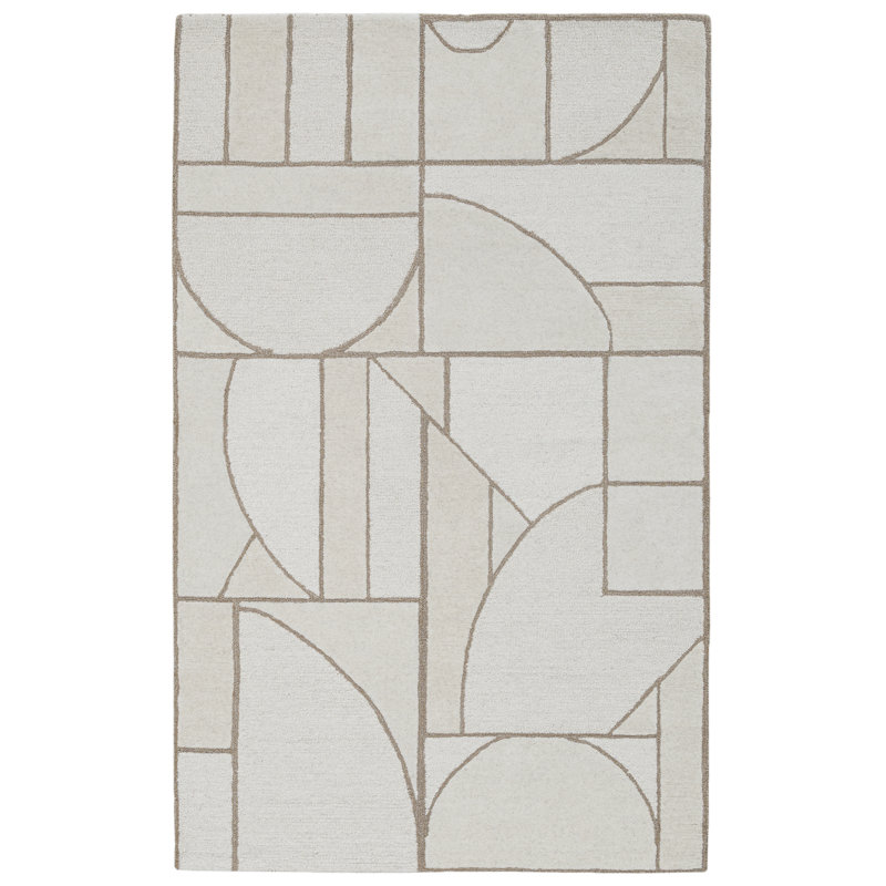 Tapis rectangulaire en laine Helaine, Rectangle de 5 pi x 8 pi