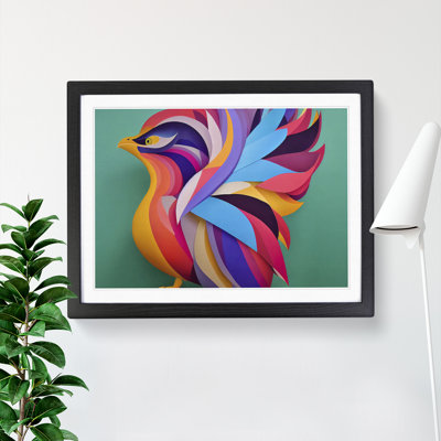 Abstract Phoenix Bird - Framed Print