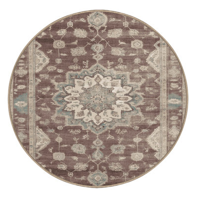 Tapis brun lavable à la machine
