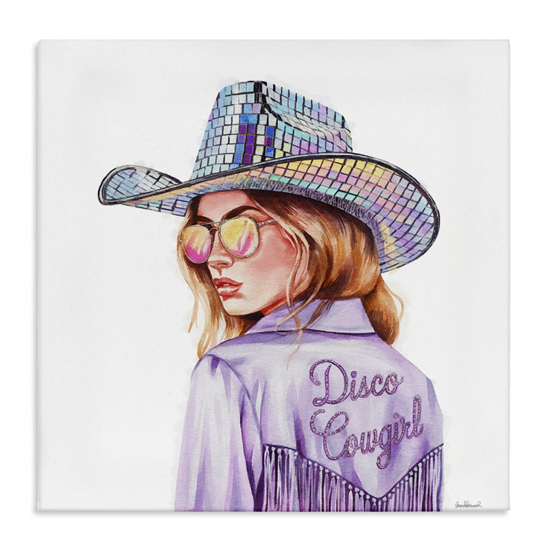 Toile mauve disco mauve, design par Amanda Greenwood, H 36 po x l 36 po