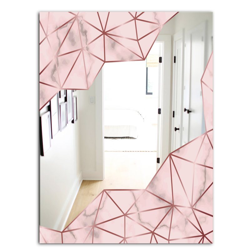 Miroir d'appoint Capital Modern, H 39,4 po x l 29,5 po, Rose