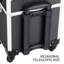 Makeup Train Case Rolling Cosmetology Case on Wheels Travel Case Organizer-176995226