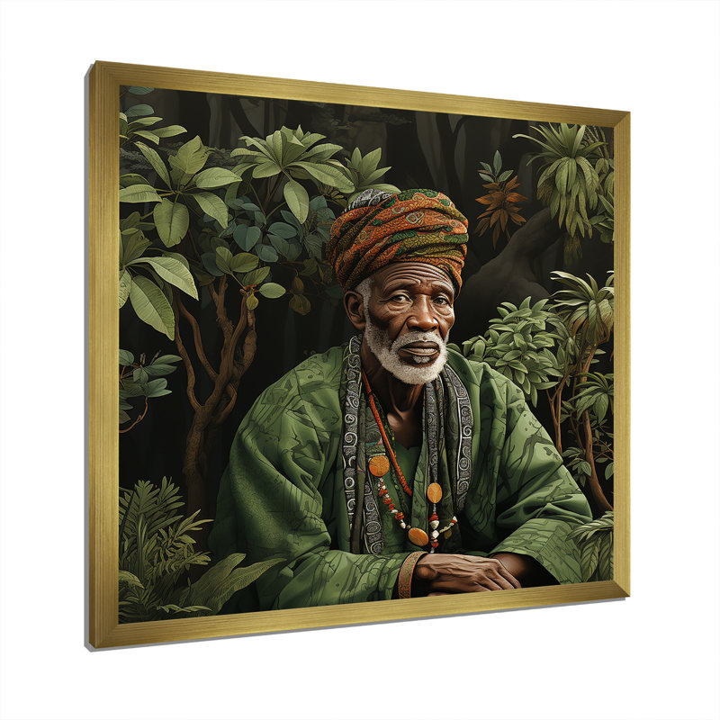 Art africain Kikuyu, art mural «Meercat», H 36 po x l 36 po x P 1,5 po, Cadre doré simple