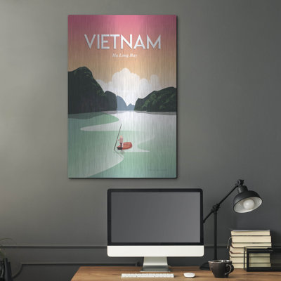 «Vietnam Ha Long Bay» par Omar Escalante, art mural en métal