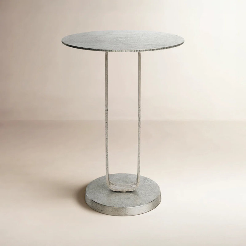 Table de bout Monoloop, Argent argent