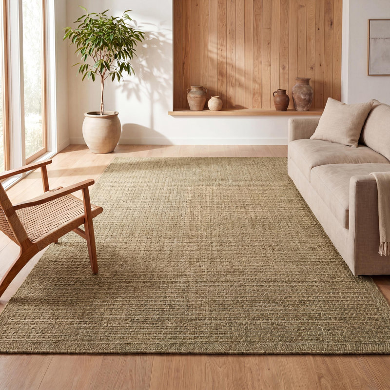 Tapis intérieur / extérieur Maxine Easy Jute, Natural, Rectangle 7 pi 9 po x 10 pi