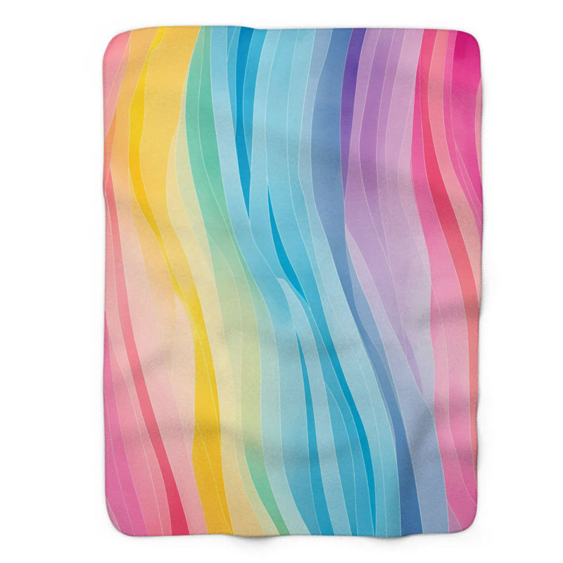Vibrant Hues - couverture de qualité supérieure 1 pièce, Lit simple