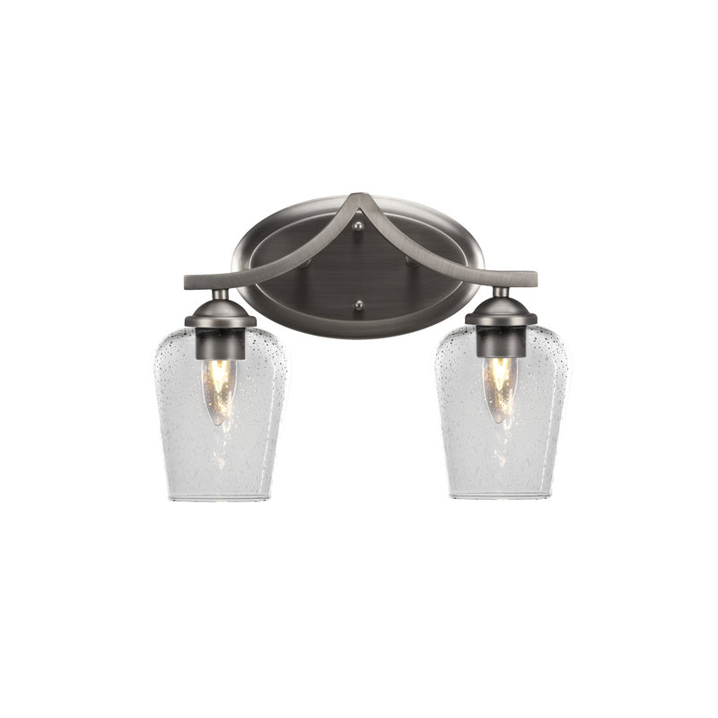 Zilo 2 Light Bath Bar, Graphite
