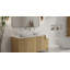 Lavabo de salle de bain vasque ovale en résine 22 po x 12,5 po Badeloft blanc brillant WB-02-G-137927631