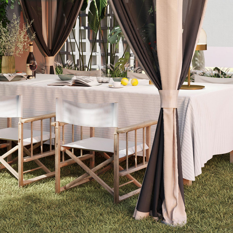Cassy 3.6 x 3.6m Pop Up Gazebo UPF50+ Height Adjustable, Beige