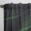 Tissu en soie vert foncé avec une fine rayure blanche - Rideau à chevrons - Velours obscurcissant - 1 panneau-73292229