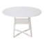 Round Dining Table with Iron Base-2090872788-2090872791
