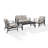 Mosier 4 - Person Patio Conversation Set with Cushions-624505776-654188593